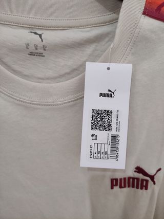 Camiseta nueva Puma beige talla XL
