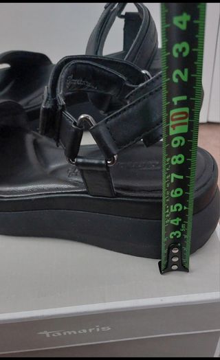Sandálias Tamaris 36 Pele Pretas