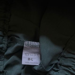 Pantalones lino azul verdoso