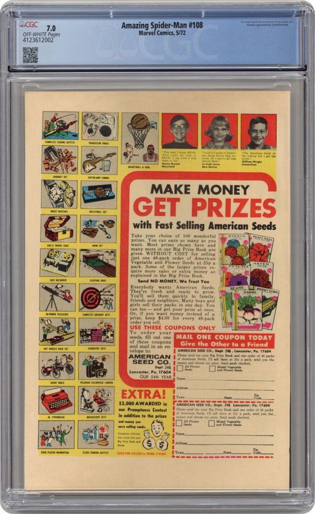 Amazing Spider-Man (1963 1st Series) 108 CGC 7.0