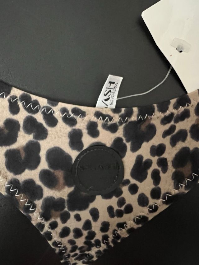 Bikini Krizia perizoma Splash - beige, marrone