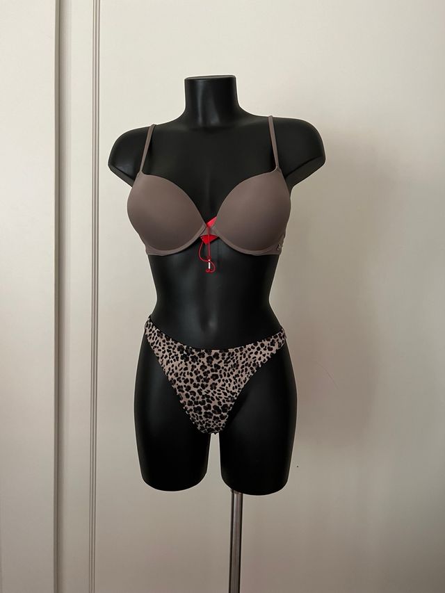 Bikini Krizia perizoma Splash - beige, marrone