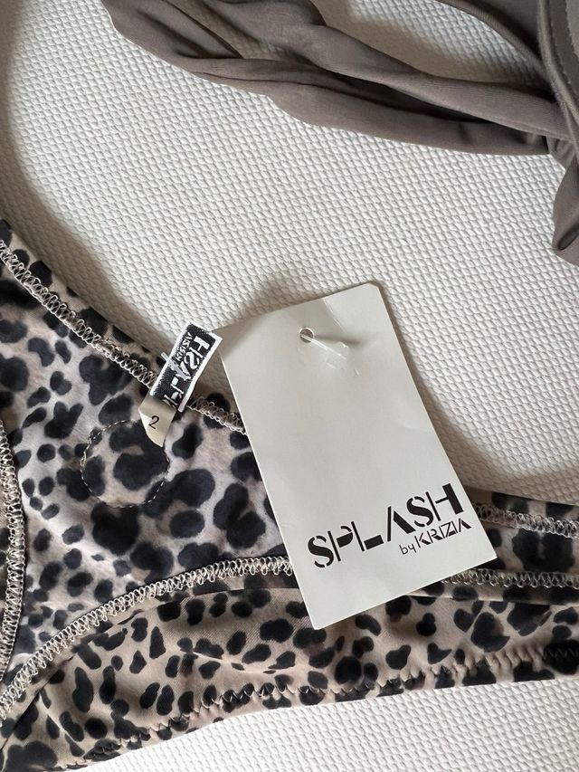 Bikini Krizia perizoma Splash - beige, marrone