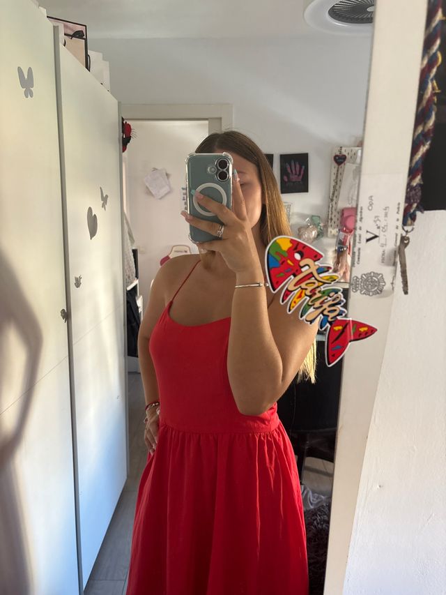 Vestido rojo corto