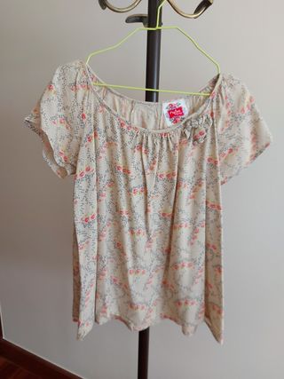 Blusa Pepita Pérez S - Beige/Rosa