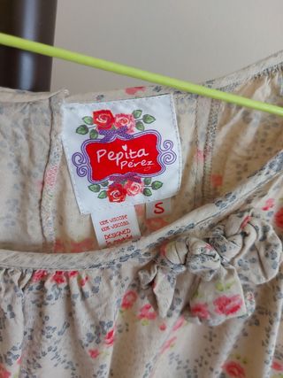 Blusa Pepita Pérez S - Beige/Rosa