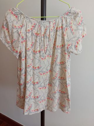 Blusa Pepita Pérez S - Beige/Rosa