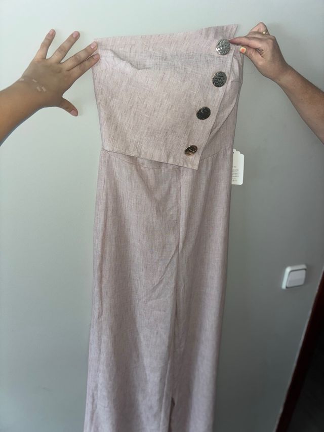 Mono pantalón rosa palo