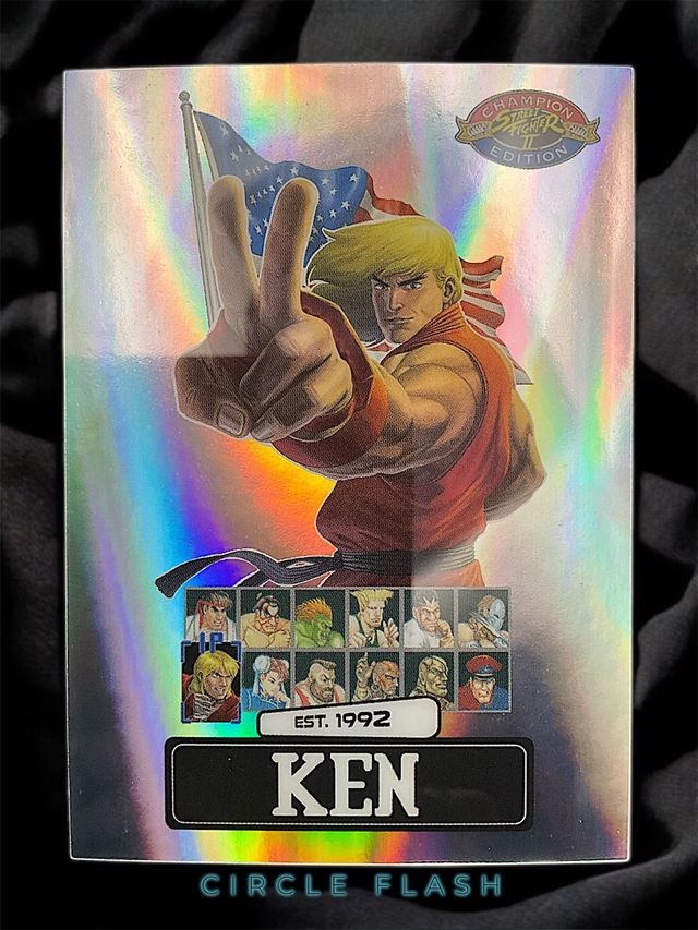 Street Fighter Ken PSA Card - Circle Flash