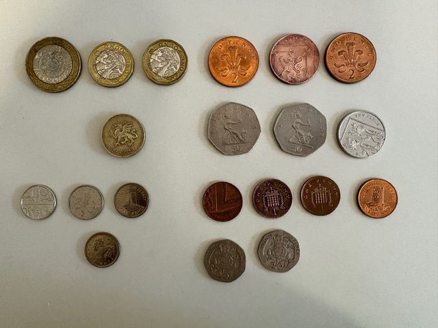 Monedas libras esterlinas