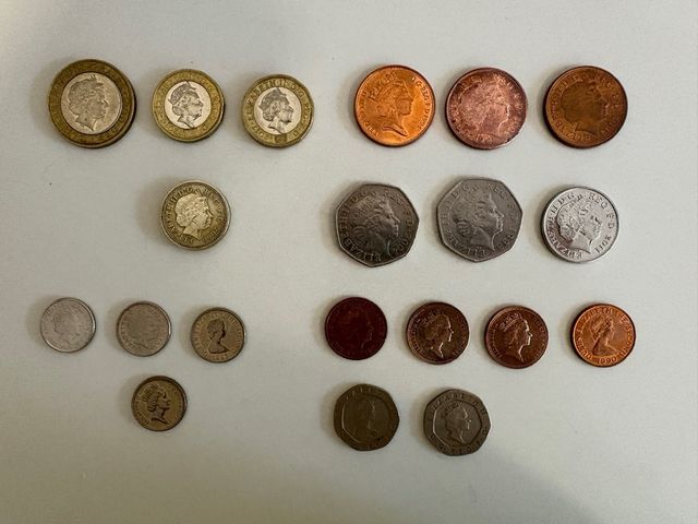Monedas libras esterlinas