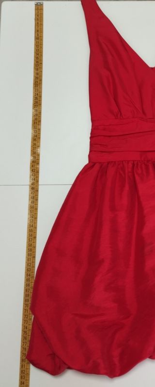 Vestido rojo corto tirantes
