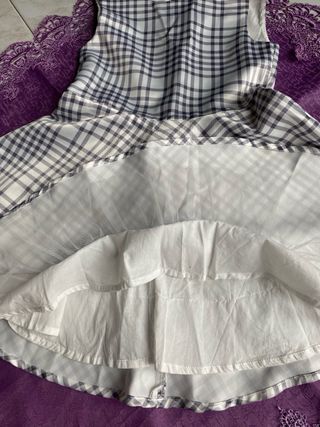 Vestito cerimonia bambina 5/6 anni a quadri