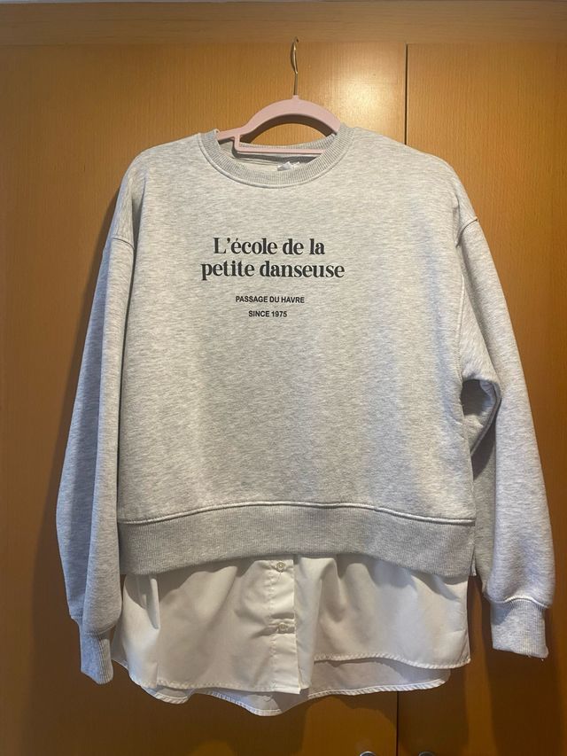 Sudadera gris Zara Kids