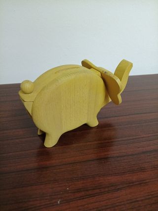 Salvadanaio Elefante in Legno