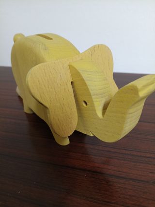 Salvadanaio Elefante in Legno