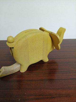 Salvadanaio Elefante in Legno