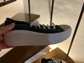 Converse negras plataforma
