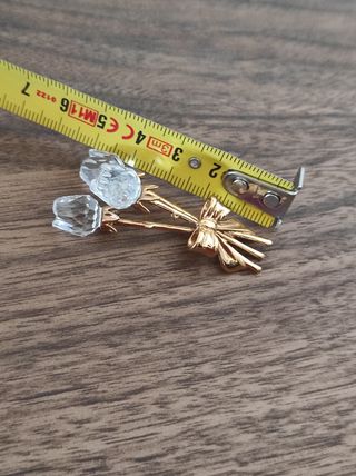 Swarovski mazzo 3 fiori cristallo