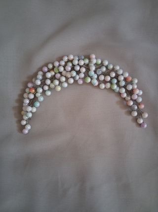 Conjunto fiesta: tocado, pendientes, pulsera