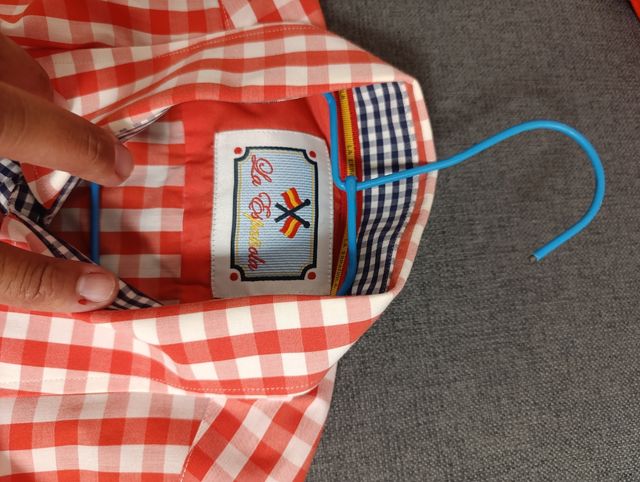 Camisa cuadros roja - LA ESPAÑOLA