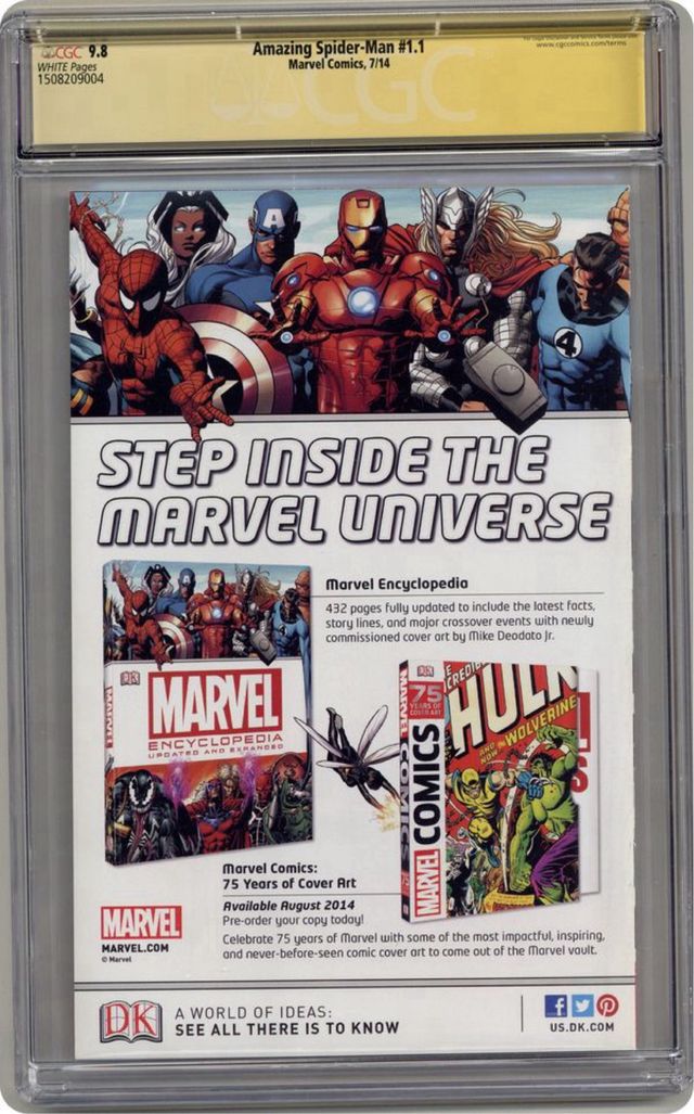 Amazing Spider-Man (2014 3rd Series) 1.1A CGC 9.8