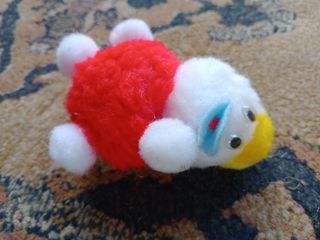 Muñeco Pompón pato miniatura