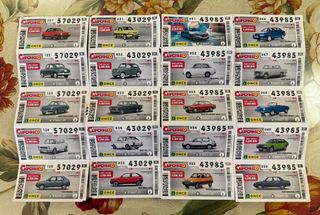 Cupones Seat 75 aniversario ONCE coleccion complet