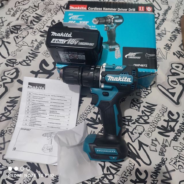 Taladro percutor Makita 18v 4Ah