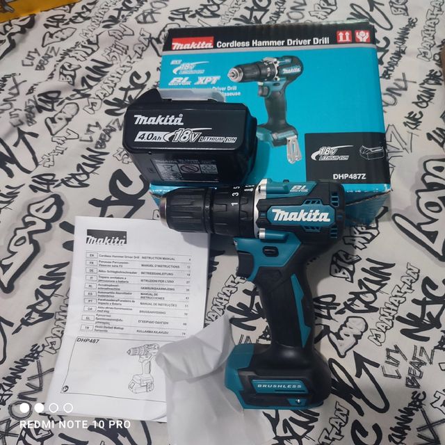 Taladro percutor Makita 18v 4Ah