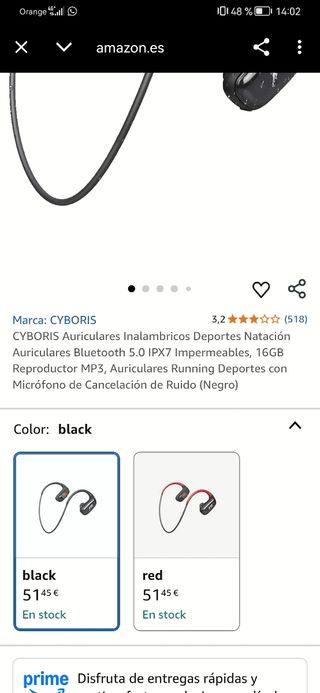 CYBORIS Auriculares Deporte