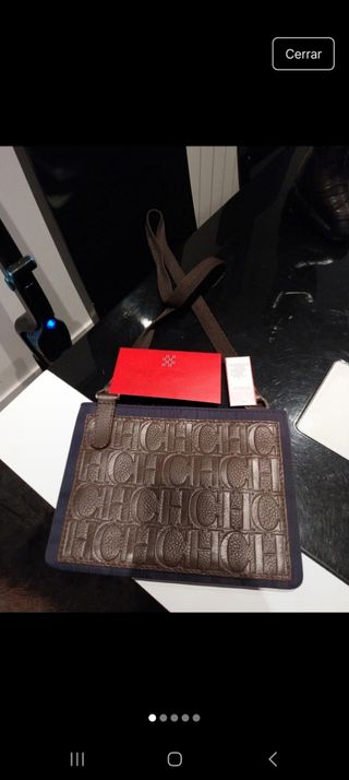 Bandolera Carolina Herrera marrón