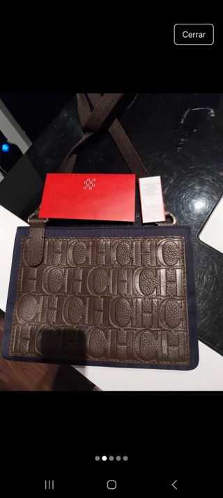 Bandolera Carolina Herrera marrón