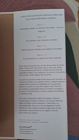 12 reglas para vivir: Un antídoto al caos