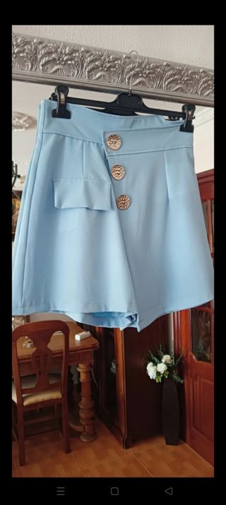 Shorts azul celeste, nuevos