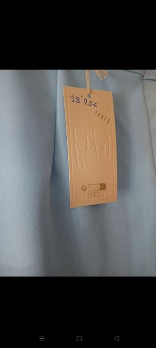 Shorts azul celeste, nuevos