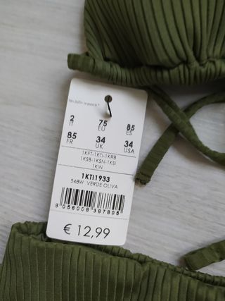 Costume Tezenis verde oliva tg M nuovo