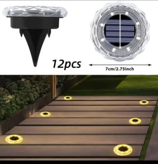 12 luci solari da giardino a LED