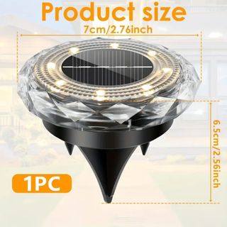 12 luci solari da giardino a LED