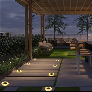 12 luci solari da giardino a LED