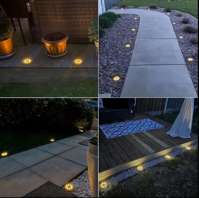 12 Luzes Solares de Jardim LED