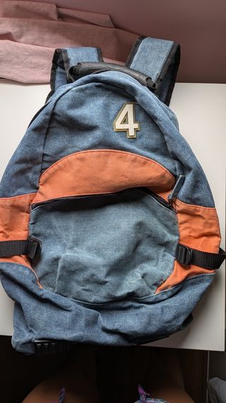 Mochila Milan azul y naranja