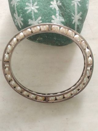 Pulsera perlas naturales plata 925