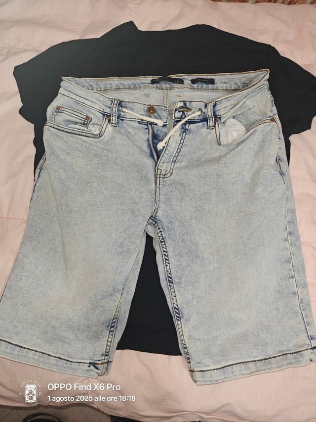 Shorts Piazza Italia Denim Tg 46