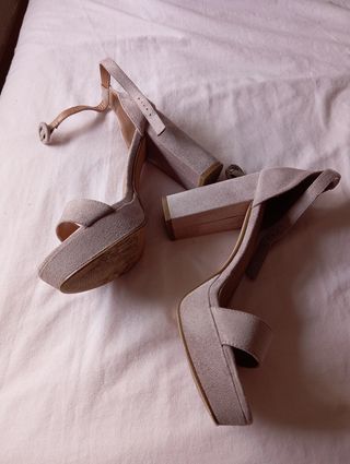 Zapatos tacón rosa Refresh