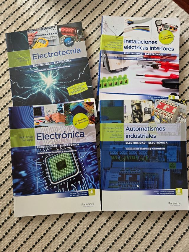 4 libros FP Instalaciones Eléctricas y Automáticas