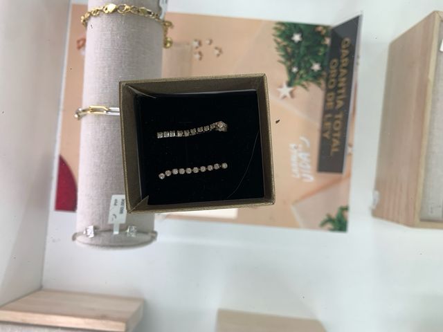 PENDIENTES ORO BLANCO 18K PRIMERA LEY