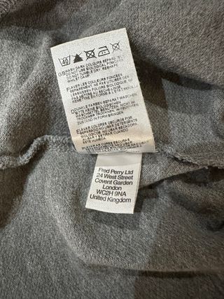 Polo Fred Perry Gris Bordado