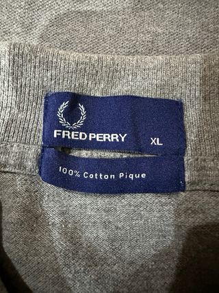 Polo Fred Perry Gris Bordado