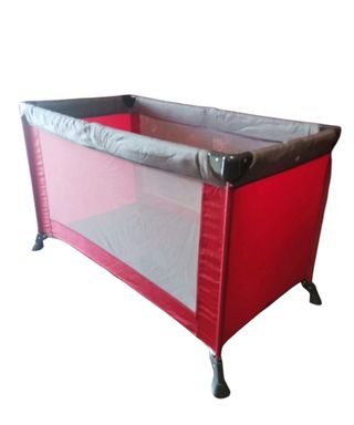 Lettino da campeggio rosso Baby Deal